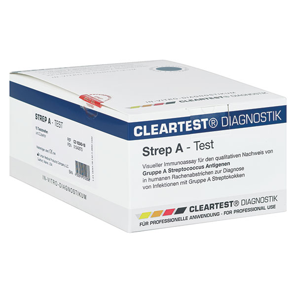 Cleartest Strep-A Teststreifen, 25 Stck.