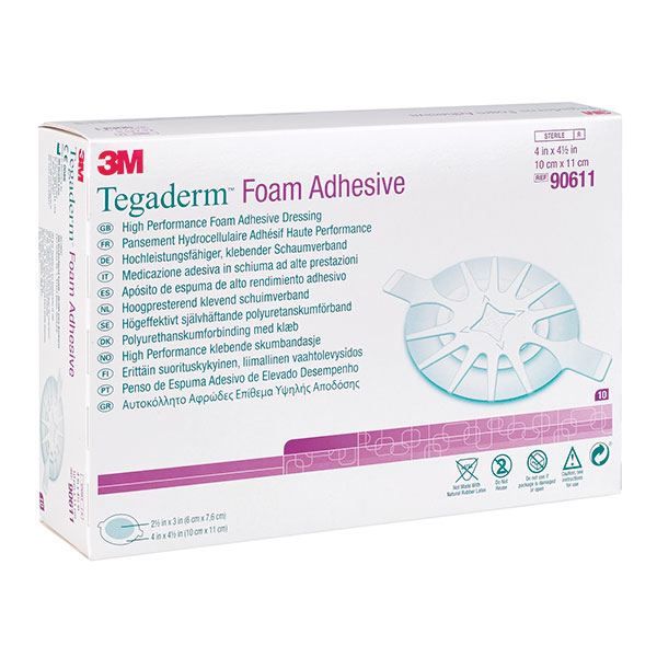 Tegaderm Foam Adhesive 10x11cm, oval, 10 Stck., PZN 06917231