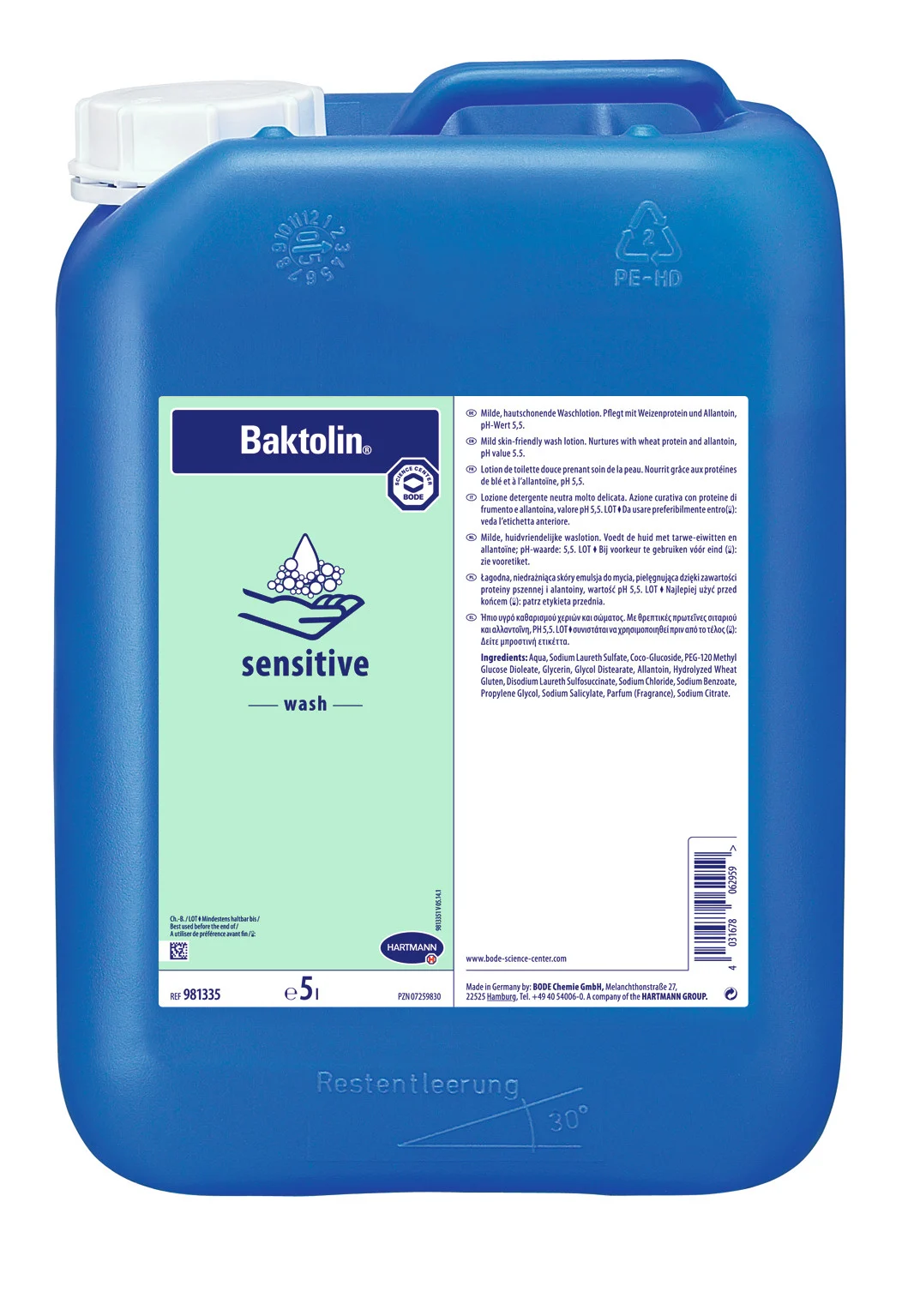 Baktolin sensitive Waschlotion, 5 L, 1 Stck.