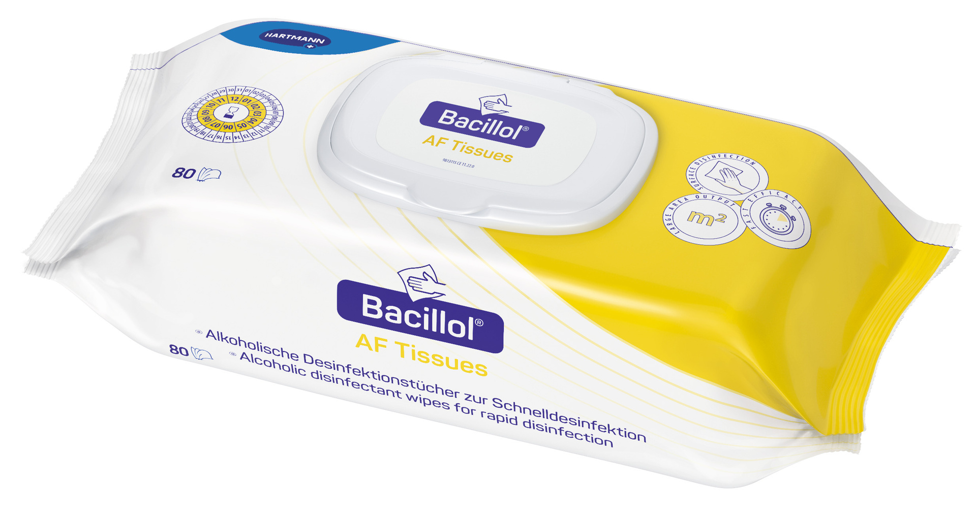Bacillol AF Tissues Schnell-Desinfektionstücher, Flowpack, 80 Stck.