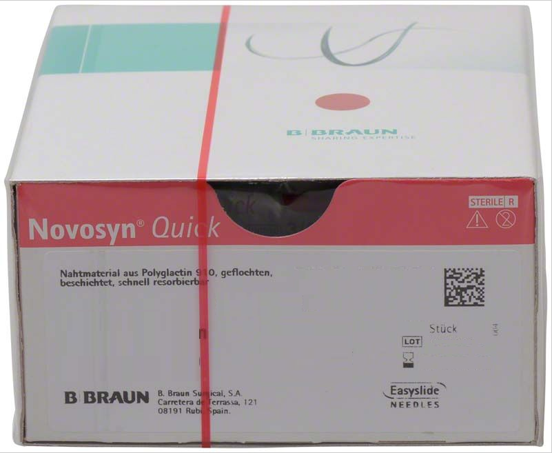 Novosyn Quick 4-0, DS19, ungefärbt, 45cm, 36 Stck., PZN 09999034