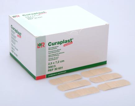 Curaplast sensitive Strips 2,5x7,2cm, 500 Stck., PZN 01240427
