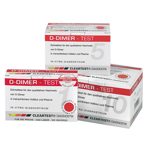 Cleartest D-Dimer Thrombose-Schnelltest, 10 Stck.