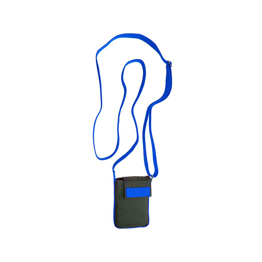 Tasche f. Langzeitblutdruckmessgerät, schwarz/blau, 1 Stck.