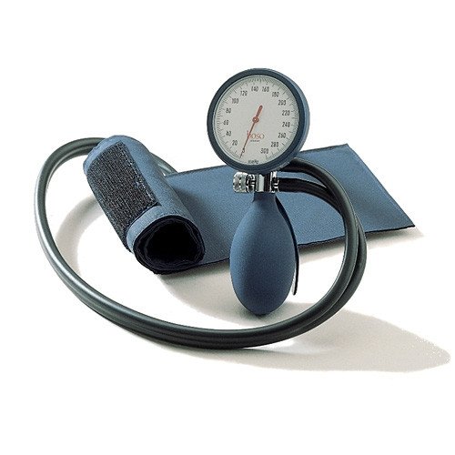Boso Clinicus II mech. Blutdruckmesser, Ø 60mm, Doppelschlauch, blau, abwaschbar, 1 Stck.