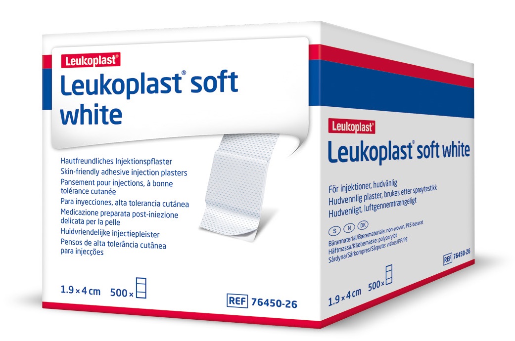 Leukoplast Soft White 19x40mm, lose, 500 Stck., PZN 15424102