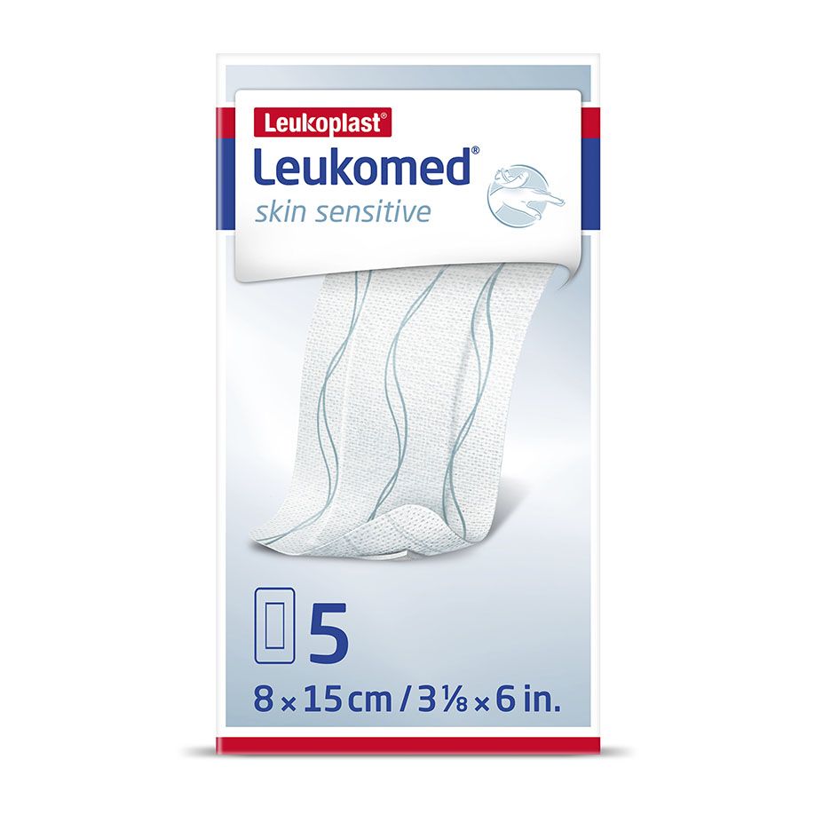 Leukomed skin sensitive 8x15cm, steril, 5 Stck., PZN 17411003