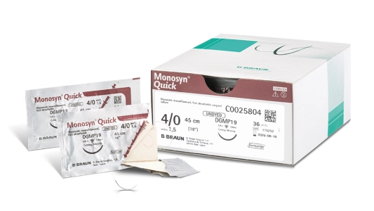 B. Braun Deutschland GmbH & Co. KG Monosyn Quick 5-0, DS12, ungefärbt, 45cm, 36 Stck.