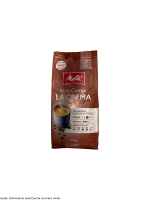 Melitta Kaffee BellaCrema laCrema, ganze Bohnen, 1kg, 1 Stck.