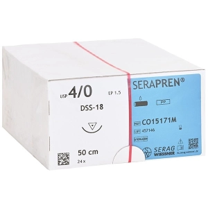 SERAG-WIESSNER GmbH & Co. KG Serapren USP 6-0, DSS-13, blau, 50cm, 24 Stck.