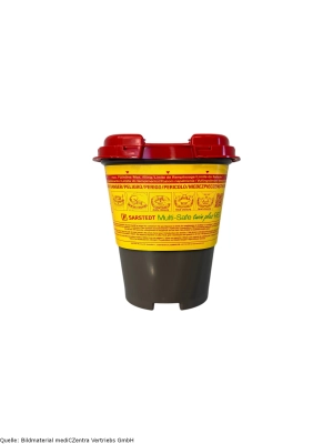 SARSTEDT AG & Co. KG Kanülenabwurfbehälter Multi-Safe twin plus 2500 REC, 2,5 L, 1 Stck.
