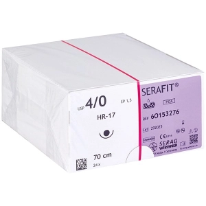 SERAG-WIESSNER GmbH & Co. KG Serafit USP 5-0, HR-12, violett, 70cm, 24 Stck.