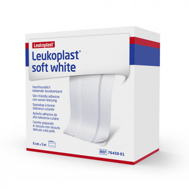 Leukoplast Soft White 5mx6cm, 1 Ro., PZN 15424125
