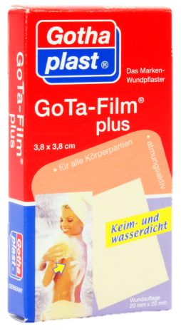 Gota-Film plus Wundpflaster 3,8x3,8cm, 80 Stck., PZN 08440299