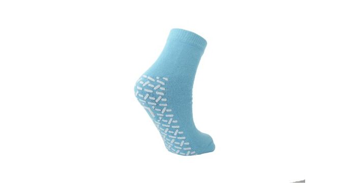 Anti-Rutsch-Socken, einseitig beschichtet, Universalgröße, blau, 48 Paar