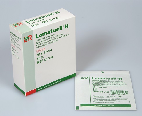 Lomatuell H 10x10cm, steril, 50 Stck., PZN 03275631