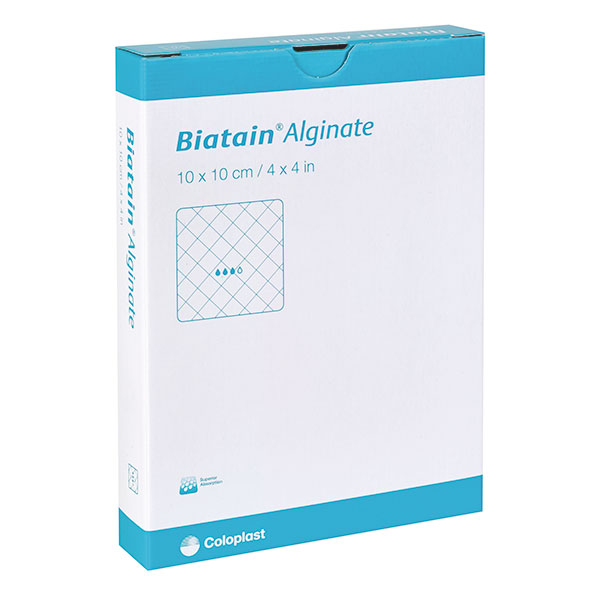 Biatain Alginate Kompresse 10x10cm, steril, 10 Stck., PZN 01406394