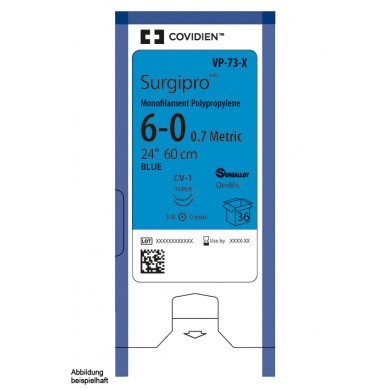 Surgipro 2-0, C-17, blau, 75cm, 36 Stck., PZN 16110363