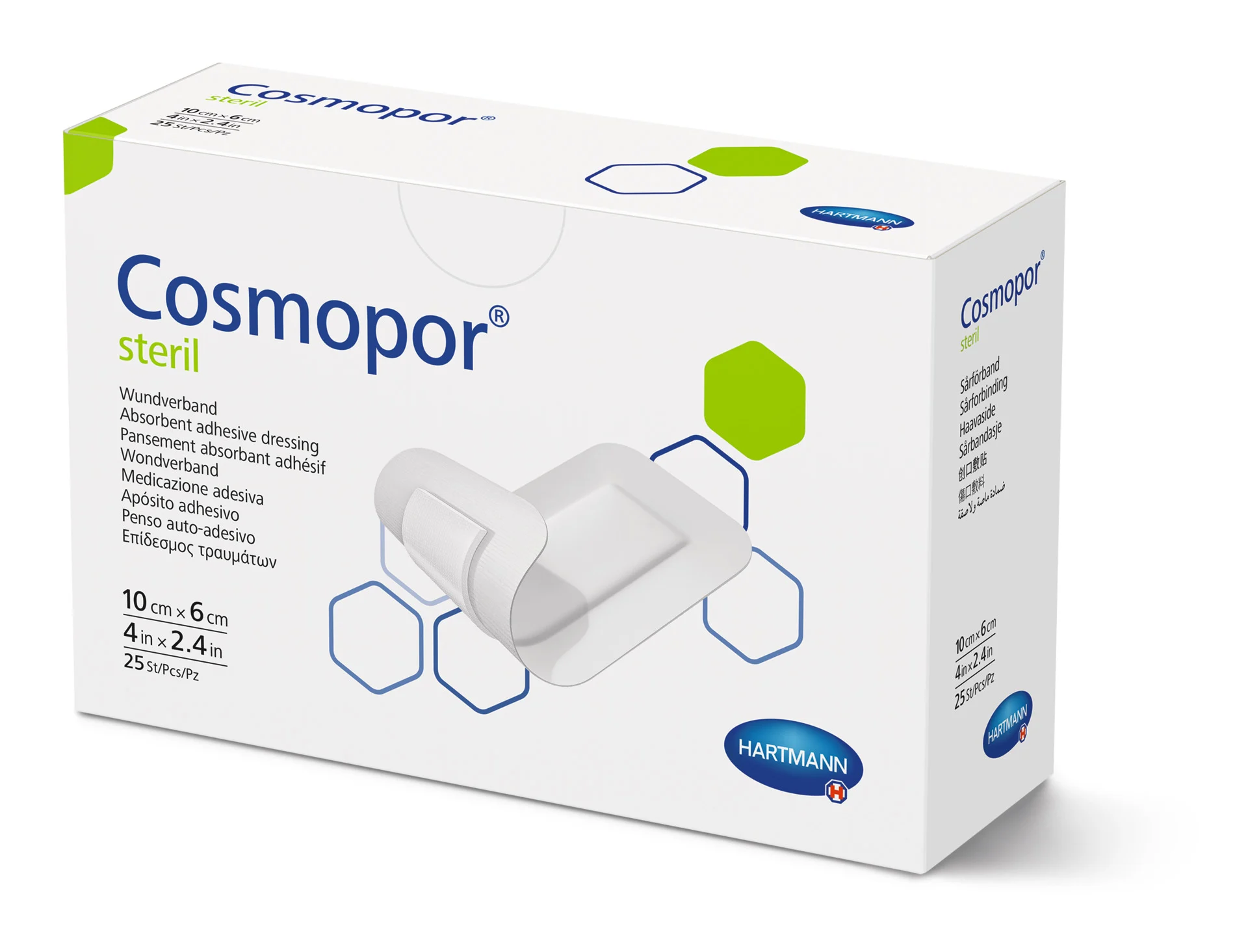 Cosmopor Wundverband 10x6cm, steril, 25 Stck., PZN 04302011