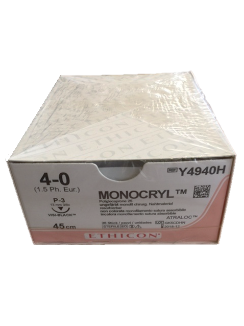 Monocryl Plus 6-0, RB4, violett, monofil, 70cm, 36 Stck., PZN 09999034